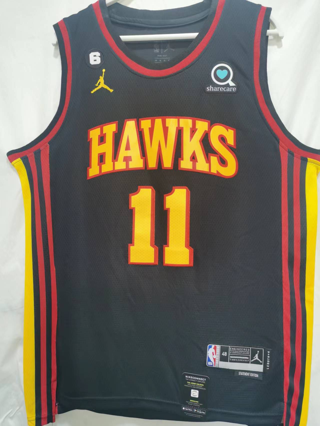 Men Atlanta Hawks #11 Young Black Season 22-23 NBA Jersey->dallas mavericks->NBA Jersey